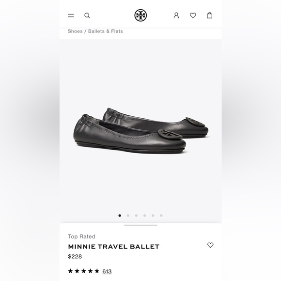 Tory Burch Minnie travel flat red size 7.5 - Picture 8 of 8